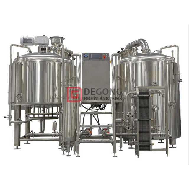 Sistema de cervecería artesanal de cerveza de acero inoxidable 1500L 2/3/4 Buque Brewhouse Equipment plant