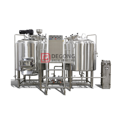 500L sistema de elaboración de cerveza artesanal máquina de fabricación de cerveza industrial de acero inoxidable / equipo para la venta planta de cervecería