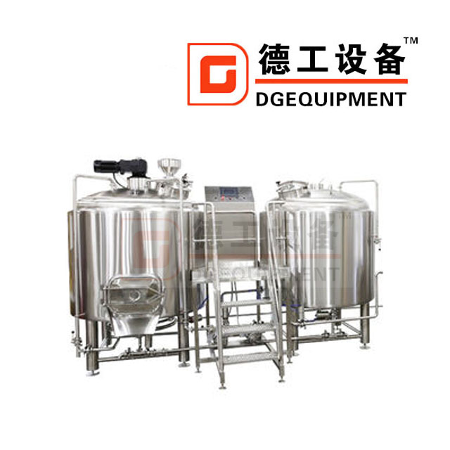 500L 2 vasos de cerveza Nano Industrial Equipo de la cervecería de acero inoxidable personalizable para la venta