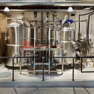 Equipo de cerveza artesanal de 500L llave en mano con método de calentamiento por vapor para cervecería cervecería