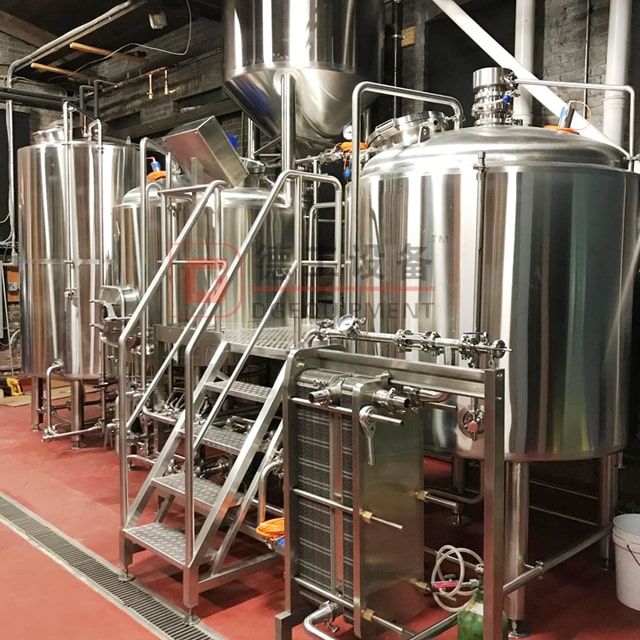 10BBL Calefacción de vapor Tres recipientes Cerveza Brewhosue Comercial Utilizado Equipo completo de cervecería