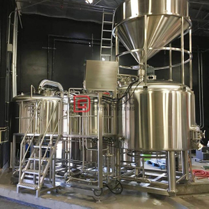 Tanque de elaboración de cerveza de acero inoxidable / cobre semiautomático completo de 1000 litros personalizado para uso comercial